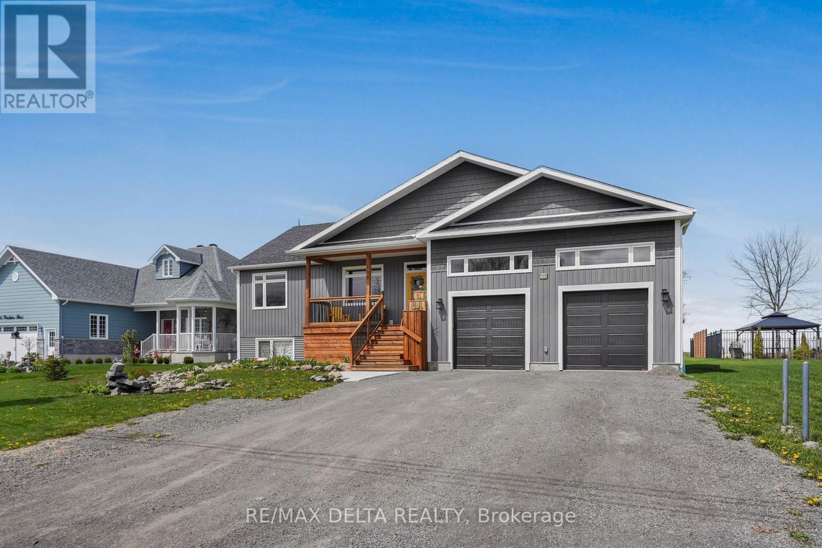 Good parking in driveway. - 100 Pendleton Street, Champlain, ON - Outdoor With Facade
