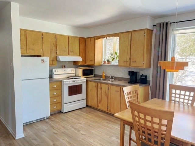 Kitchen - 3 Rue Du Beau-Pré, Matapédia, QC - Indoor Photo Showing Kitchen With Double Sink