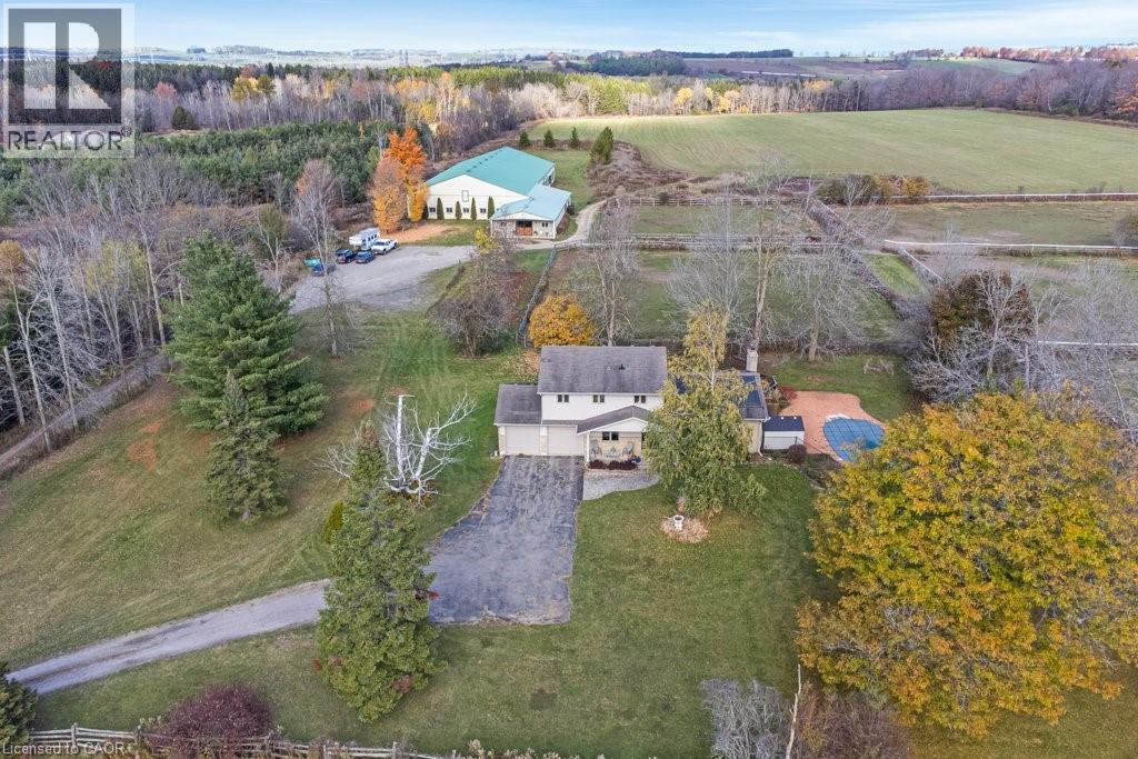 Aerial view of sparsely populated area - 5511 Second Line, Erin, ON - Outdoor With View