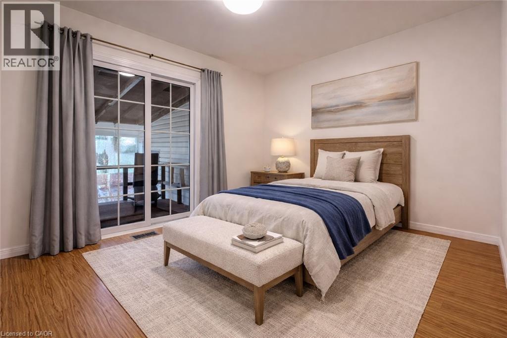 Virtually Staged - 148 Siebert Avenue Unit# Upper, Kitchener, ON - Indoor Photo Showing Bedroom