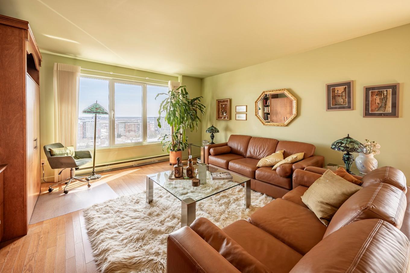 Salon - 1301-5115 Boul. De L'Assomption, Montréal (Rosemont/La Petite-Patrie), QC - Indoor Photo Showing Living Room