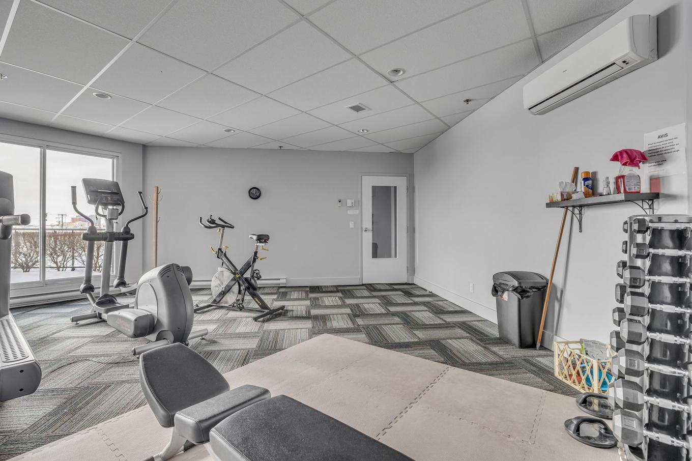 Salle d'exercice - 513-1600 Rue Métivier, Lévis (Desjardins), QC - Indoor Photo Showing Gym Room