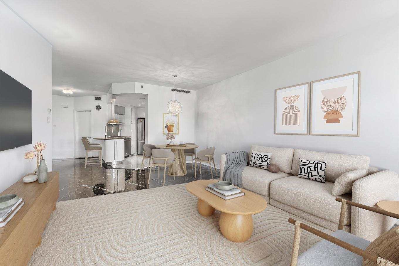 Living room - 503-2380 Av. Pierre-Dupuy, Montréal (Ville-Marie), QC - Indoor Photo Showing Living Room