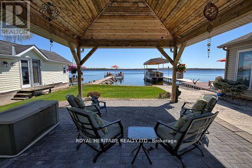 34 Hills Road, Kawartha Lakes (Bobcaygeon), ON - Outdoor With Body Of Water With Deck Patio Veranda With Exterior