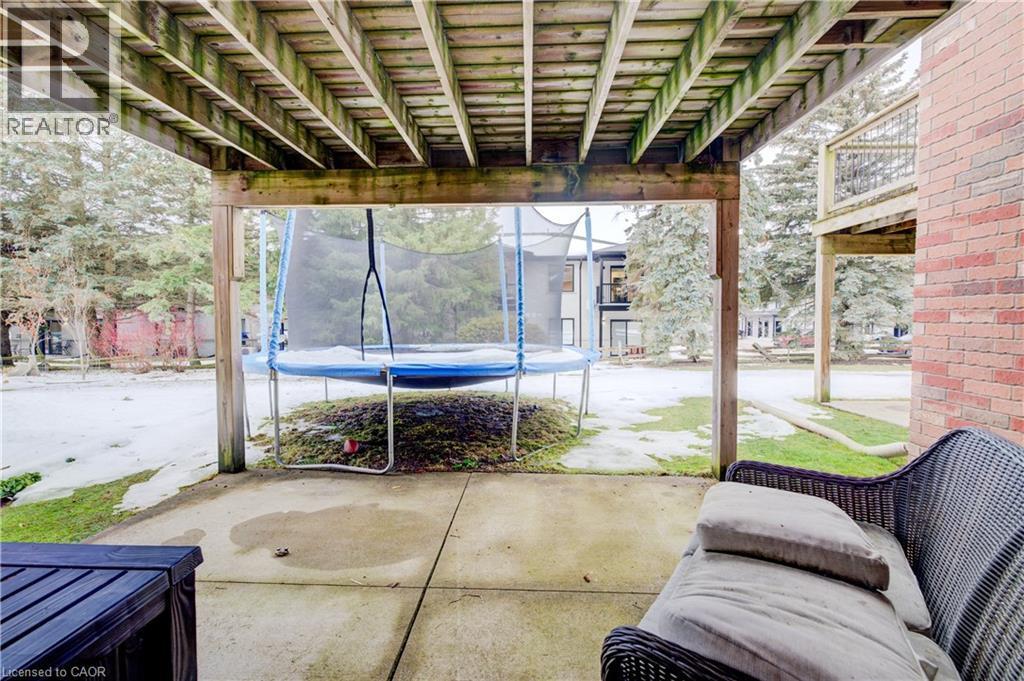 View of patio featuring a trampoline - 34 Harrison Street, Stratford, ON - Outdoor
