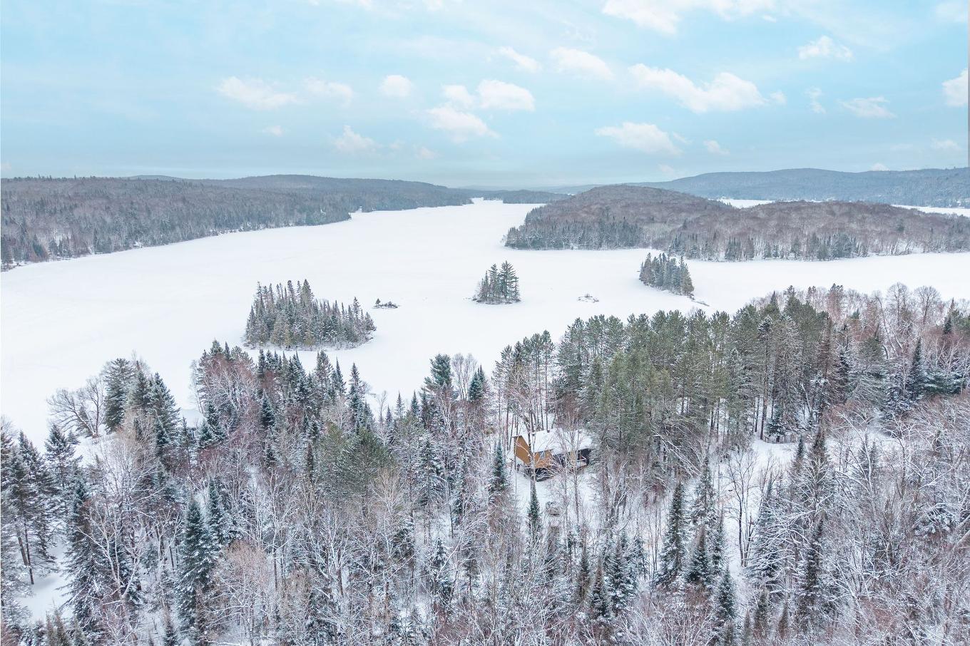 Aerial photo - 716 Ch. Du Lac-Chaud, La Macaza, QC - Outdoor With View