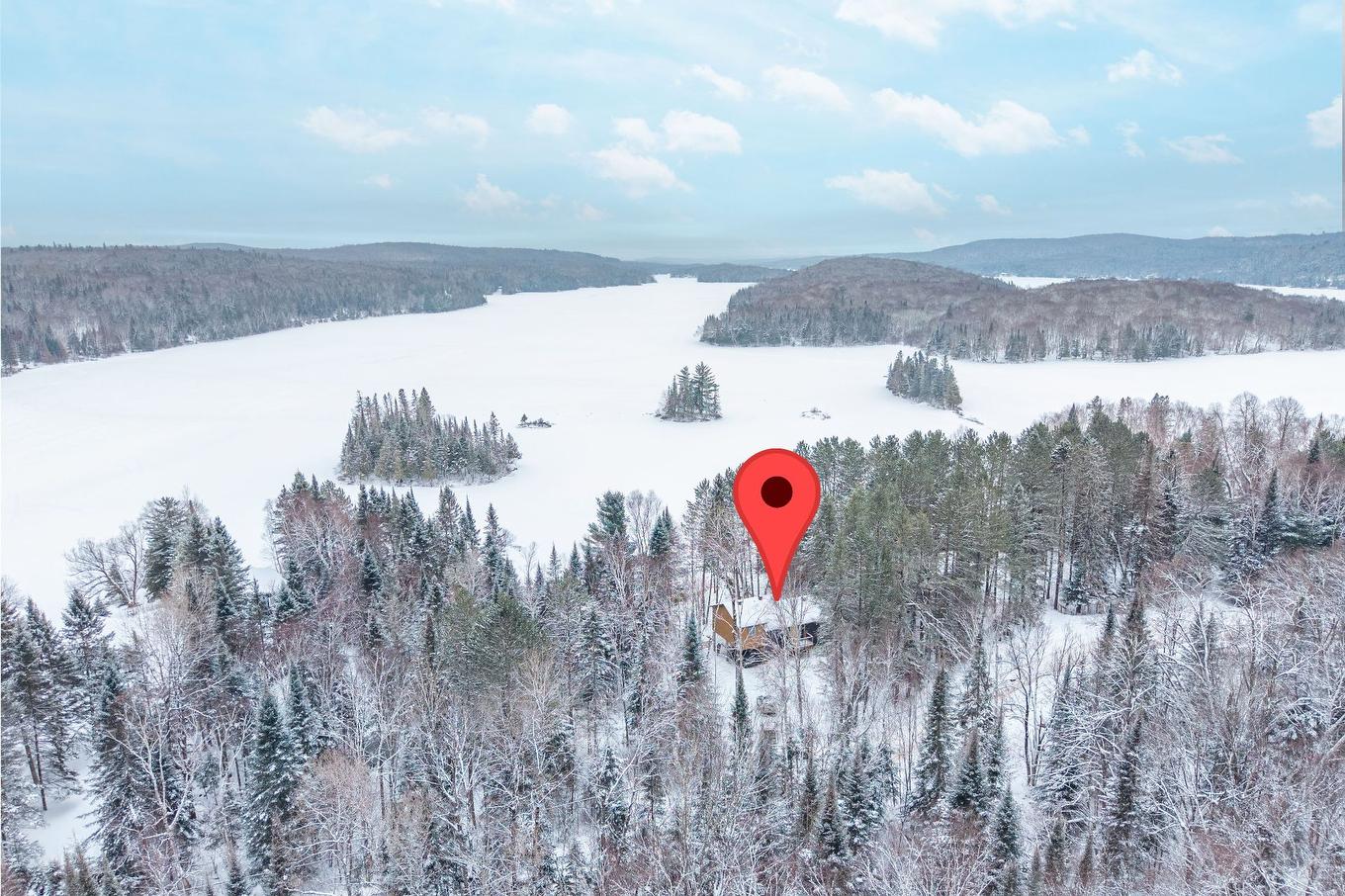 Aerial photo - 716 Ch. Du Lac-Chaud, La Macaza, QC - Outdoor With View