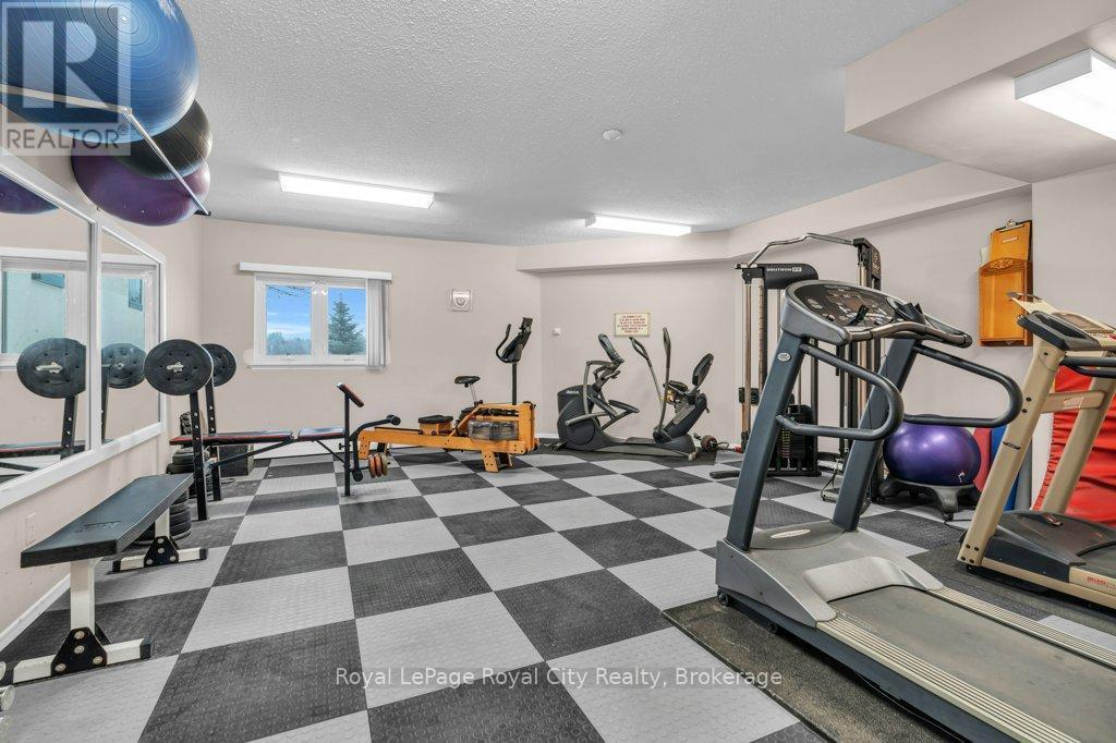 511 - 19 Woodlawn Road E, Guelph (Riverside Park), ON - Indoor Photo Showing Gym Room