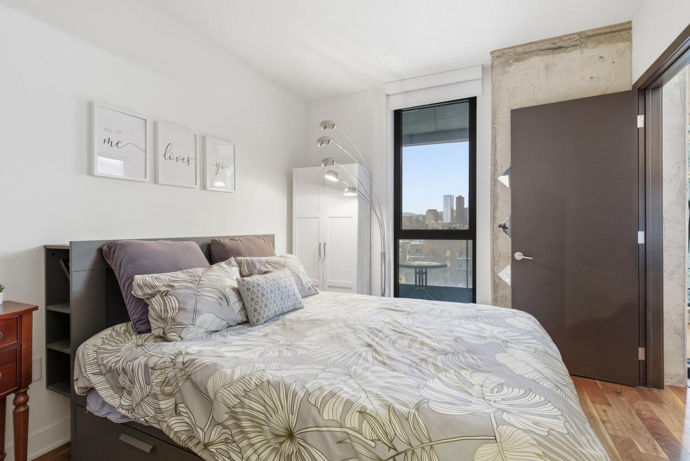 Chambre à coucher principale - 1001-175 Rue De La Montagne, Montréal (Le Sud-Ouest), QC - Indoor Photo Showing Bedroom