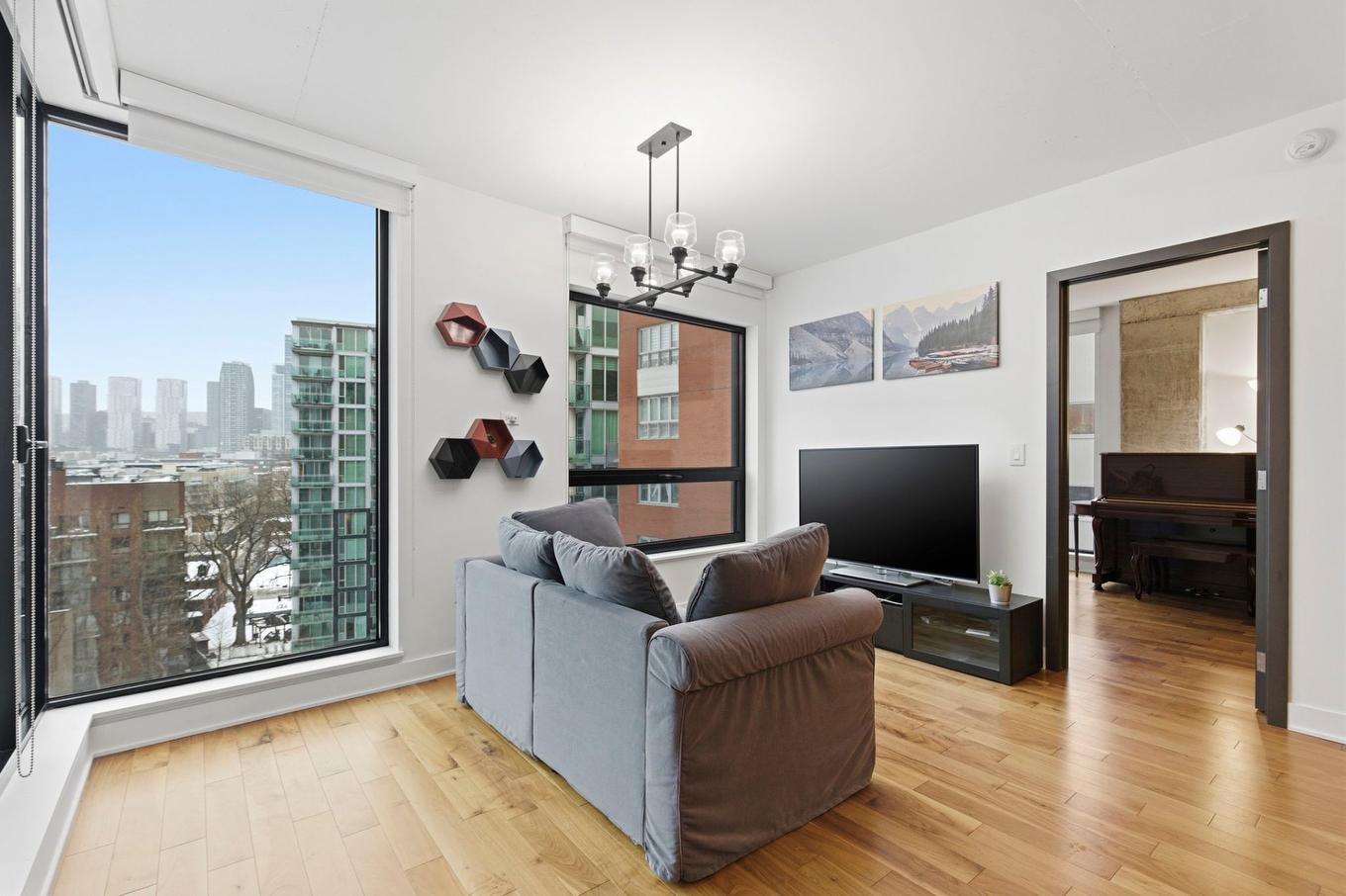 Salon - 1001-175 Rue De La Montagne, Montréal (Le Sud-Ouest), QC - Indoor Photo Showing Living Room