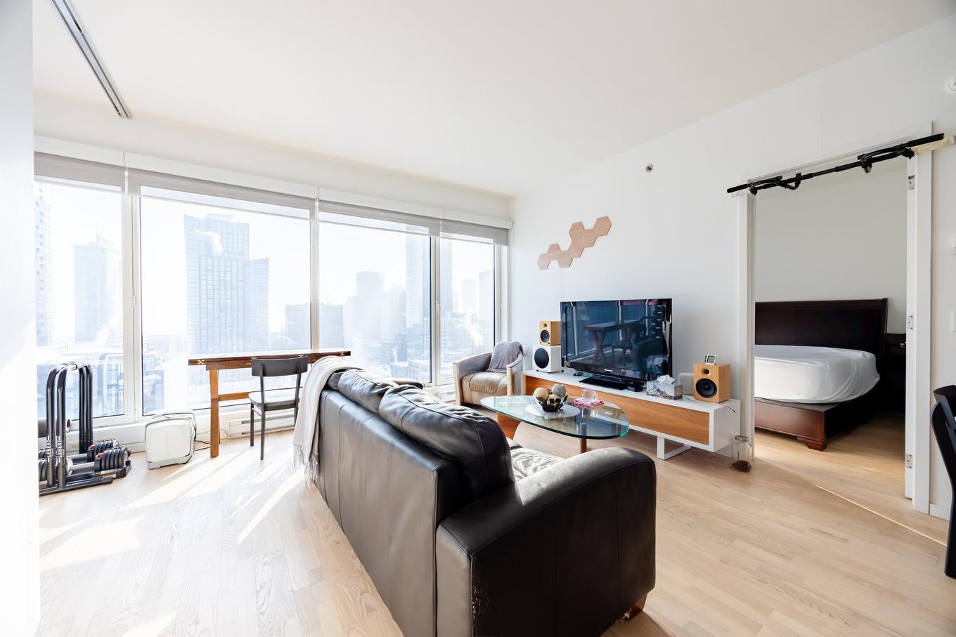 Salon - 2502-350 Boul. De Maisonneuve O., Montréal (Ville-Marie), QC - Indoor Photo Showing Living Room