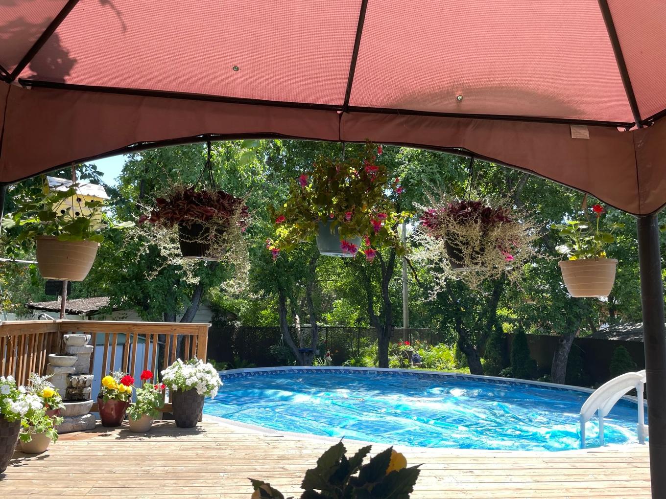 Backyard - 795 Place Valiquette, Brossard, QC - Outdoor With Above Ground Pool With Deck Patio Veranda