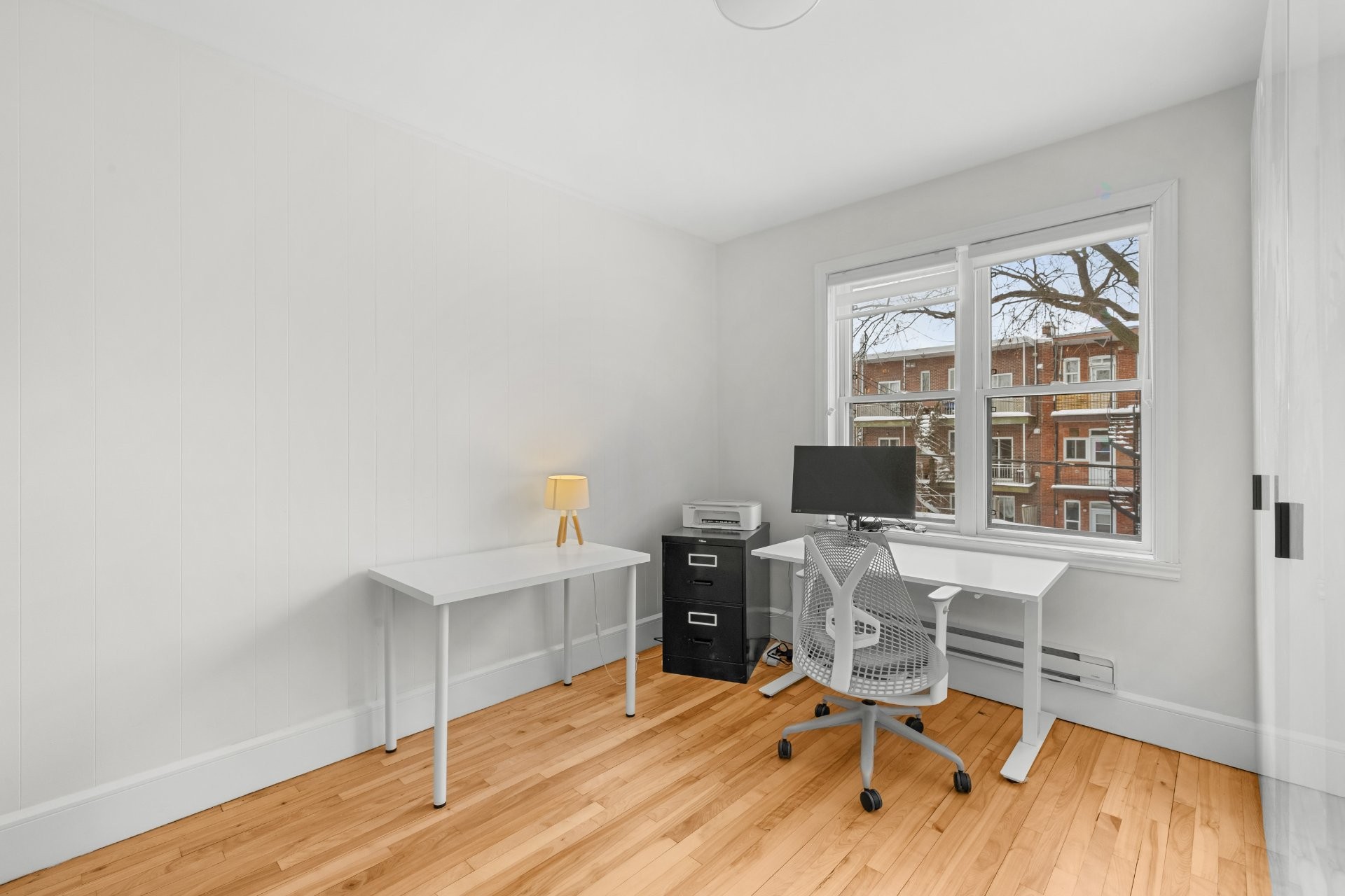 Chambre à coucher - 5214 Rue Parthenais, Montréal (Le Plateau-Mont-Royal), QC - Indoor Photo Showing Office