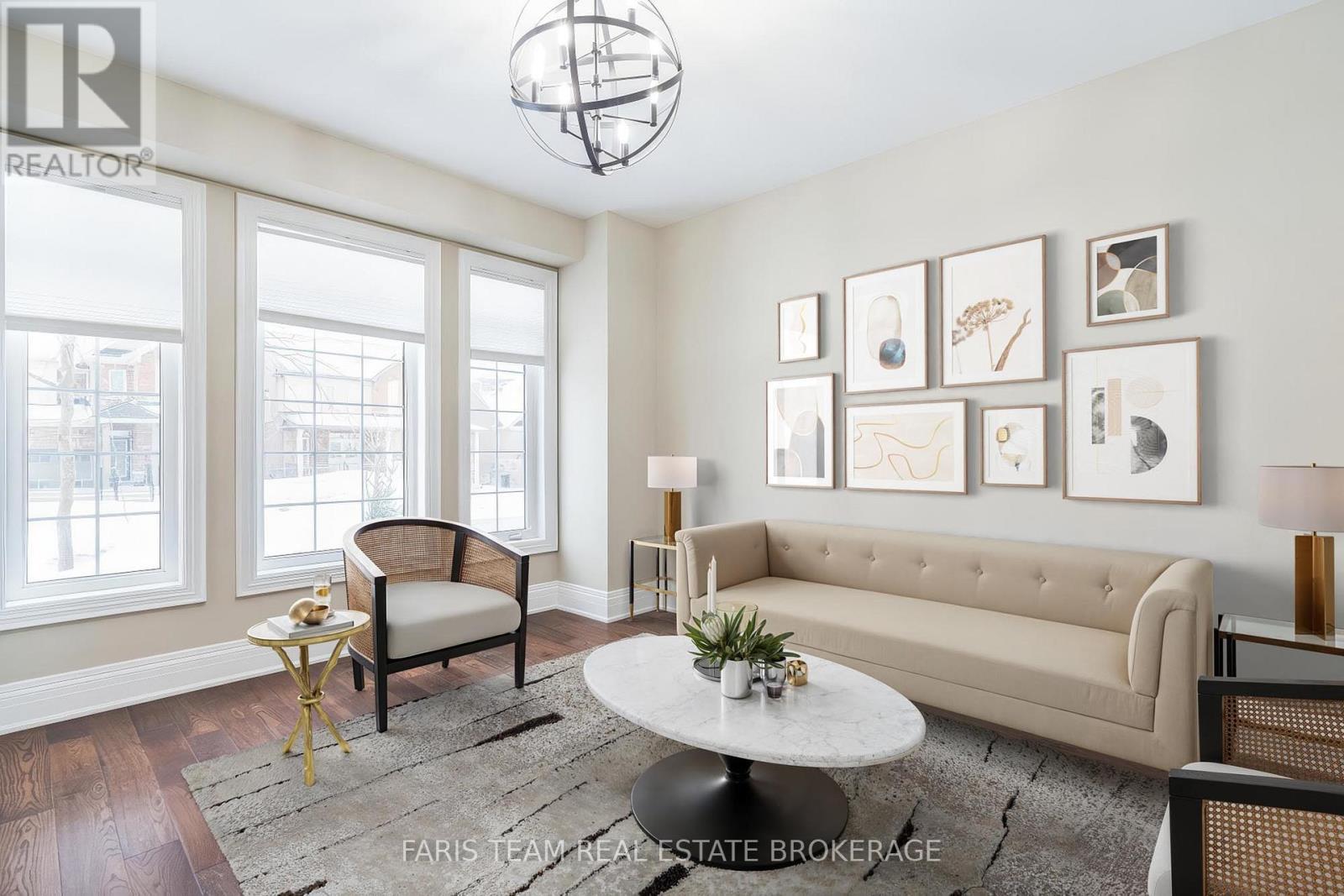 Virtually Staged - 27 Marks Road, Springwater, ON - Indoor Photo Showing Living Room