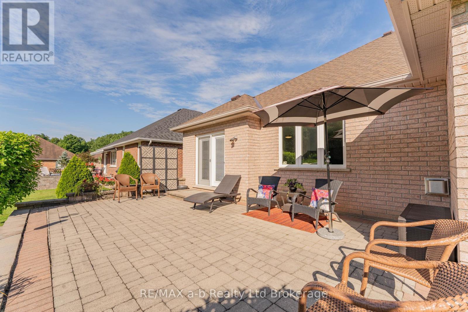Back Patio - 90 Weston Drive, Tillsonburg, ON - Outdoor With Deck Patio Veranda With Exterior