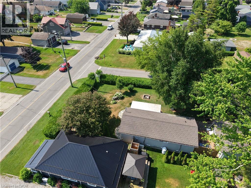 Aerial perspective of suburban area - 181 Cedar Drive, Turkey Point, ON - Outdoor
