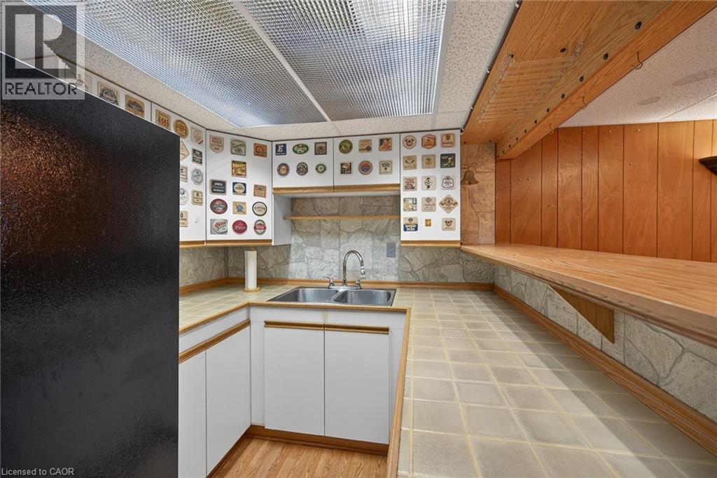 19 Burfield Avenue, Hamilton, ON - Indoor Photo Showing Kitchen With Double Sink