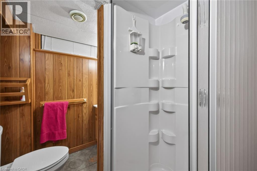 Bathroom with a stall shower - 19 Burfield Avenue, Hamilton, ON - Indoor Photo Showing Bathroom