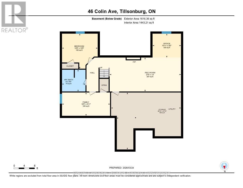 Basement Floor floor plan - 46 Colin Avenue, Tillsonburg, ON - Other