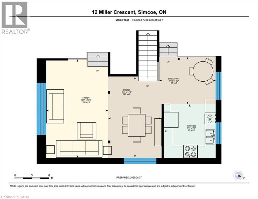 2nd level floor plan. - 12 Miller Crescent, Simcoe, ON - Other