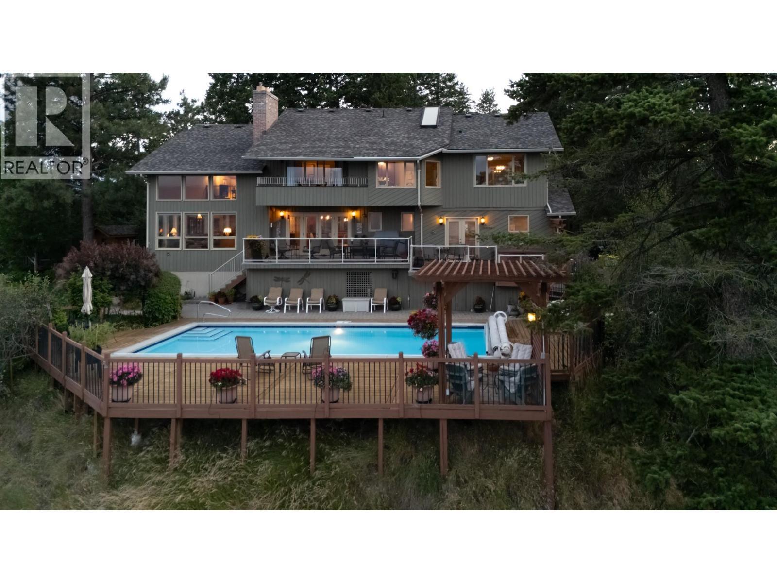 1776 Keloka Drive, West Kelowna, BC - Outdoor With In Ground Pool With Deck Patio Veranda With Backyard