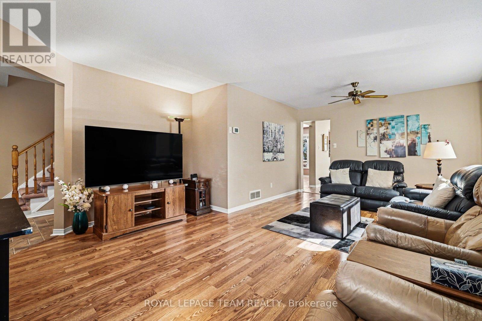 Living Room - 90 Moresby Drive, Ottawa, ON - Indoor Photo Showing Kitchen With Double Sink