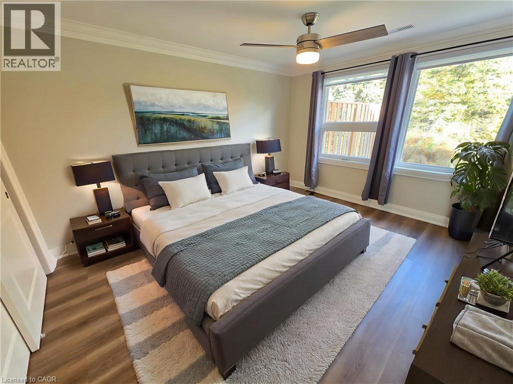 virtually staged - 59 Szollosy Circle, Hamilton, ON - Indoor Photo Showing Bedroom