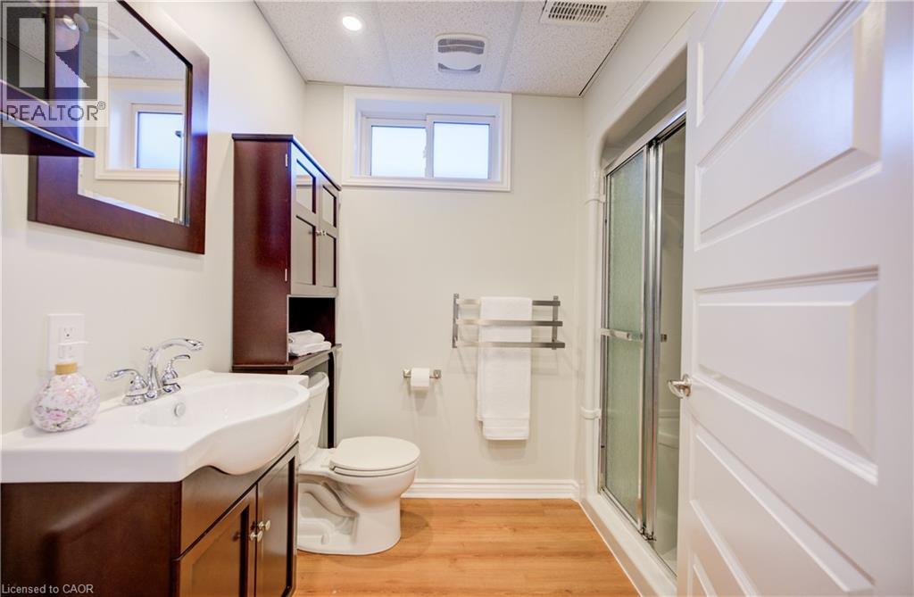 A full bath in the lowest level. - 63 Kingston Crescent, Kitchener, ON - Indoor Photo Showing Bathroom