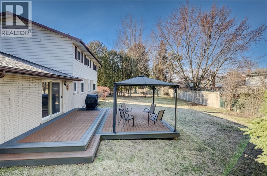 Synthetic decking--staining and splinters no more. - 63 Kingston Crescent, Kitchener, ON - Outdoor With Deck Patio Veranda