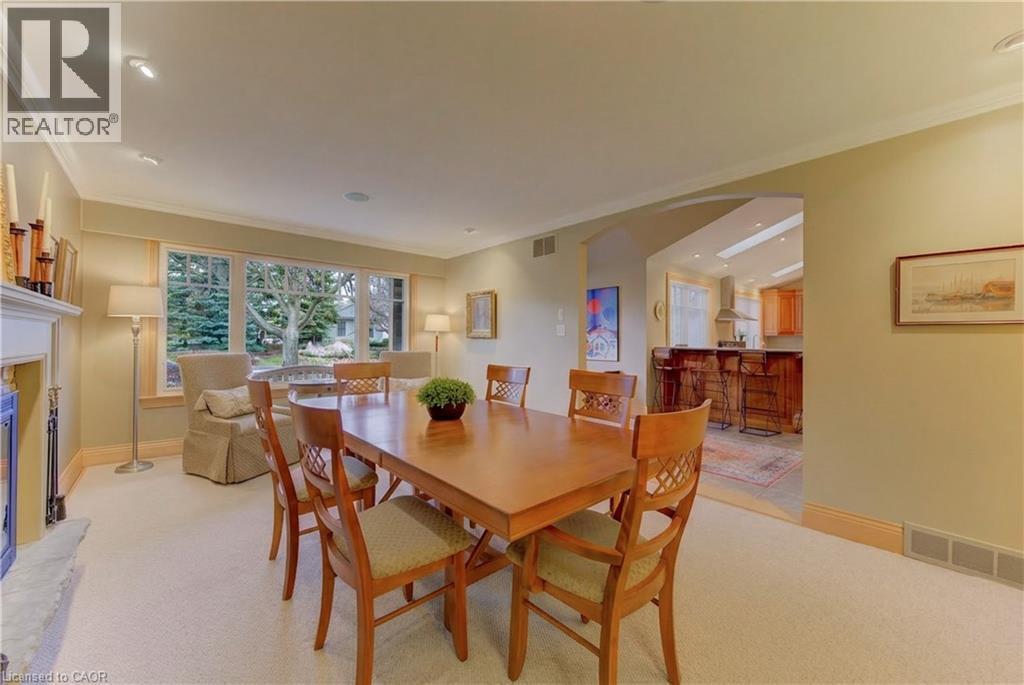 140 Aberdeen Road, Kitchener, ON - Indoor Photo Showing Dining Room With Fireplace