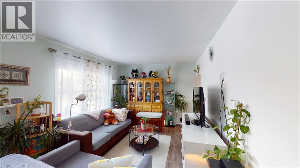 Living room with wood finished floors - 10 Armstrong Avenue, Hamilton, ON - Indoor Photo Showing Living Room
