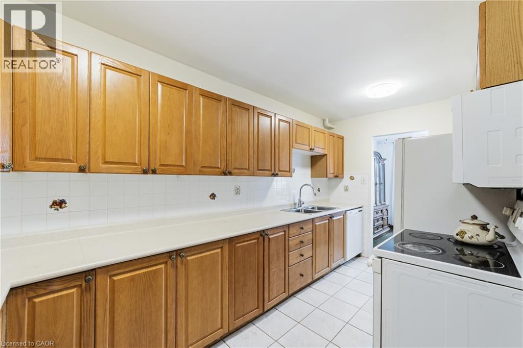 222 Greencedar Drive, Hamilton, ON - Indoor Photo Showing Kitchen With Double Sink