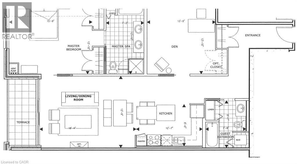 View of property floor plan - 191 King Street S Unit# 712, Waterloo, ON - Other