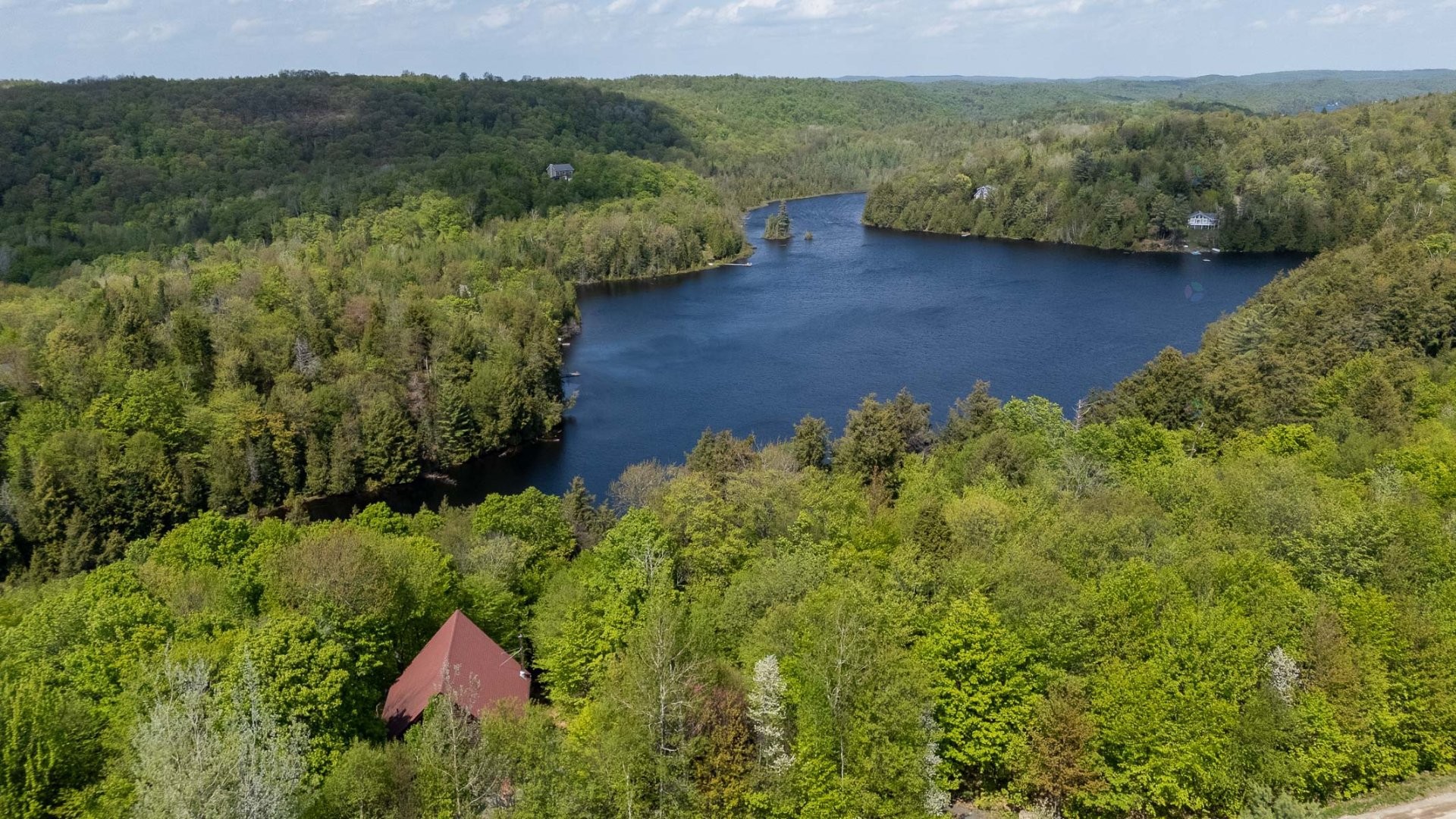 Aerial View - 1907 Rue Grilli, Wentworth-Nord, QC