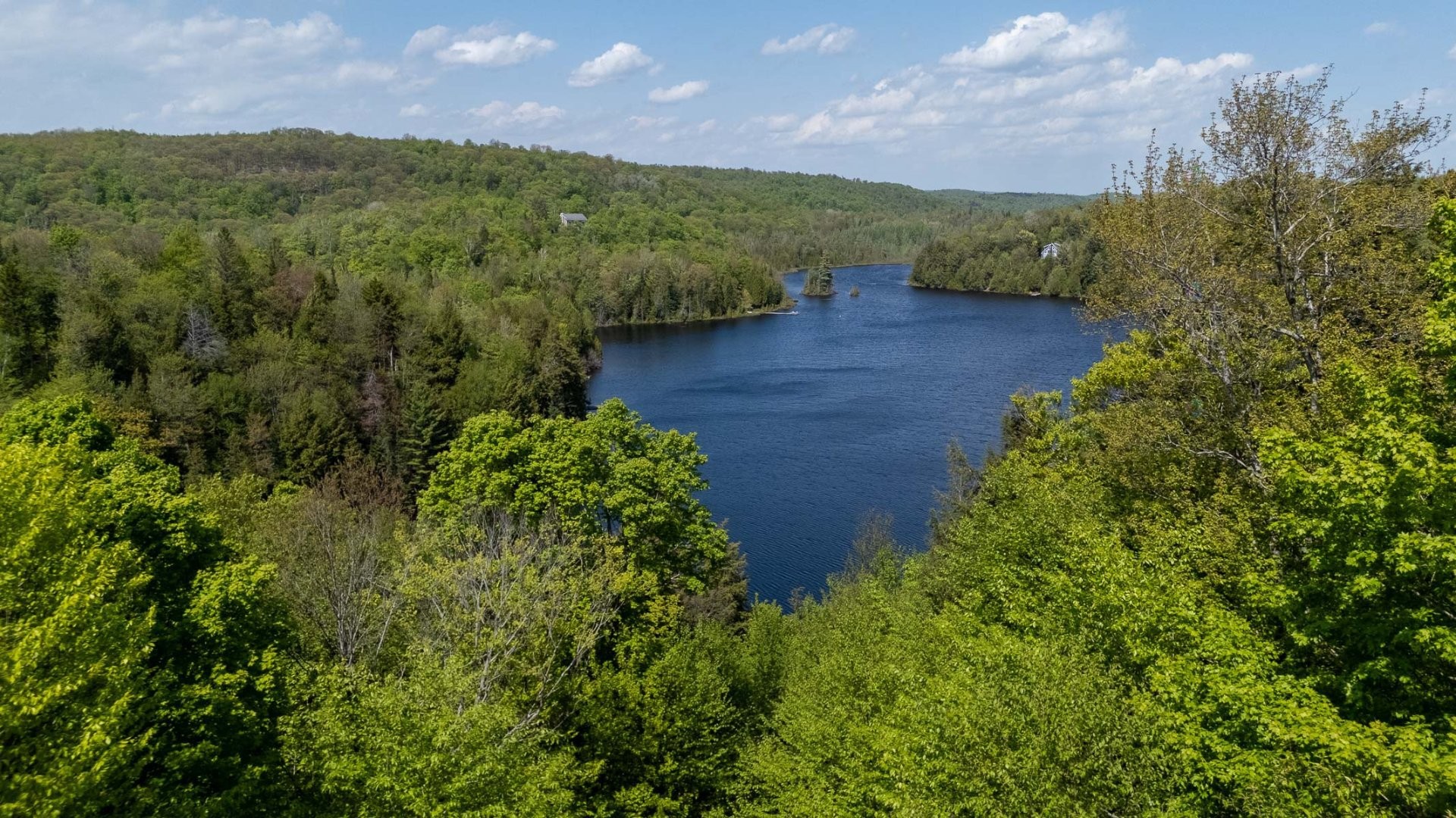 Aerial View - 1907 Rue Grilli, Wentworth-Nord, QC