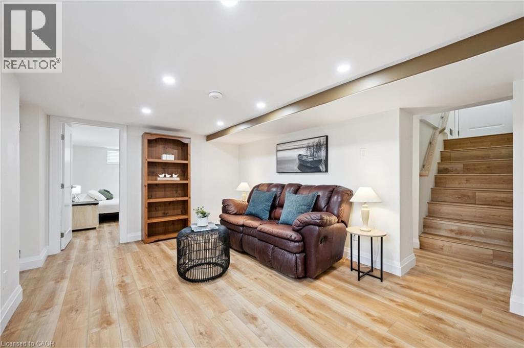 Living area featuring recessed lighting and light wood-style floors - 699 Frederick Street, Kitchener, ON - Indoor