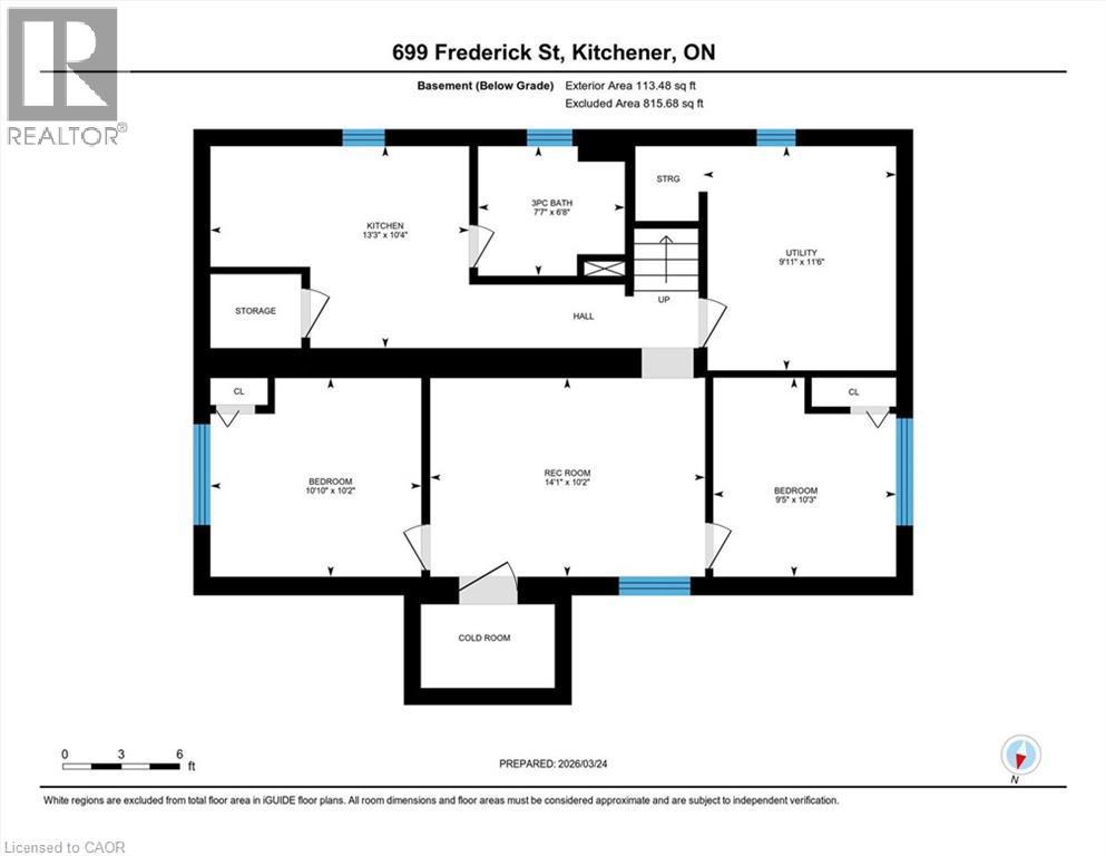View of floor plan / room layout - 699 Frederick Street, Kitchener, ON - Other
