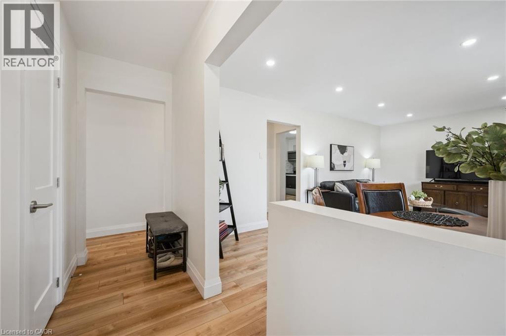 Hallway with light wood finished floors and recessed lighting - 699 Frederick Street, Kitchener, ON - Indoor Photo Showing Other Room
