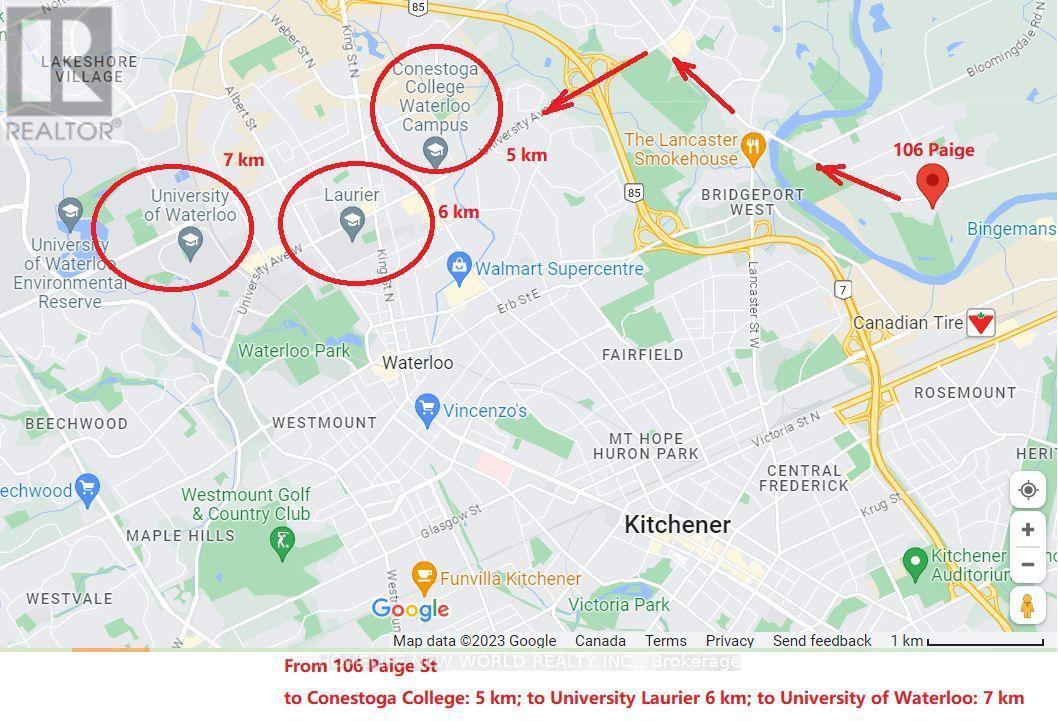 Easy to Universities and Schools - 106 Paige Street, Kitchener, ON - Other