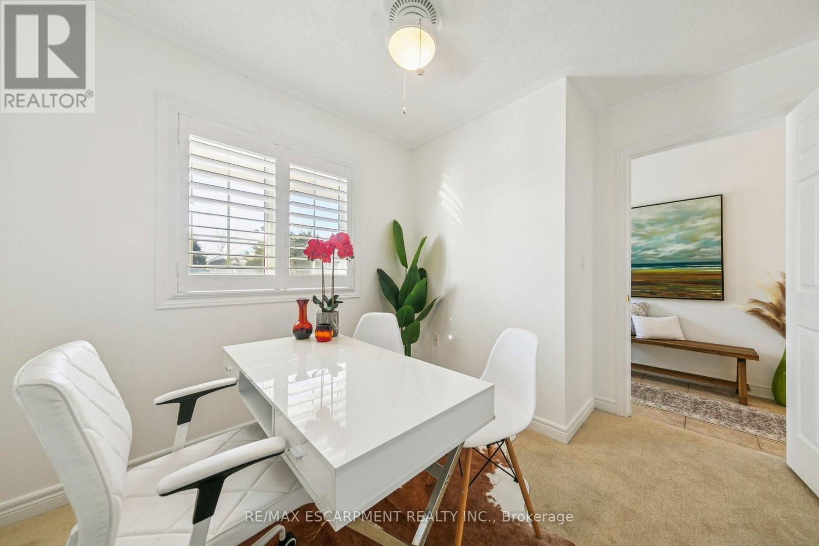 Second Bedroom Currently used as an office - 245 Centennial Forest Drive, Milton, ON - Indoor Photo Showing Dining Room