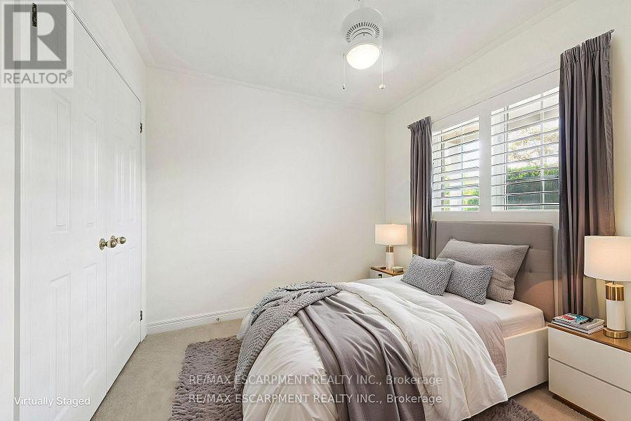 Second Bedroom Virtually Staged as a bedroom - 245 Centennial Forest Drive, Milton, ON - Indoor Photo Showing Bedroom