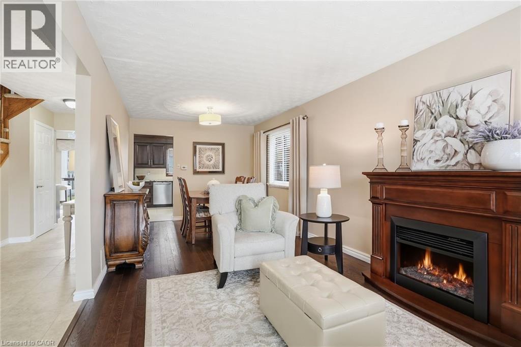 31 Republic Avenue, Hamilton, ON - Indoor Photo Showing Living Room With Fireplace