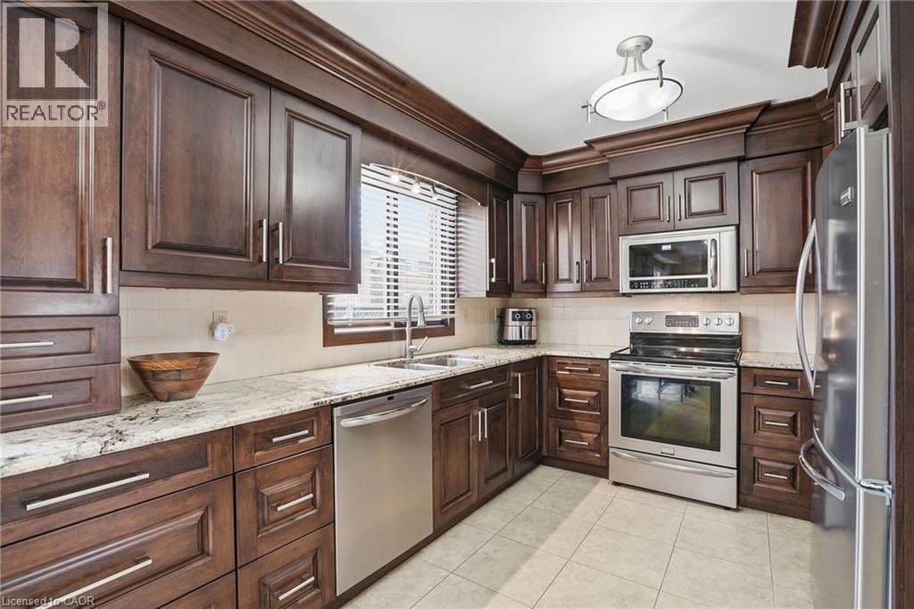 31 Republic Avenue, Hamilton, ON - Indoor Photo Showing Kitchen With Stainless Steel Kitchen With Double Sink
