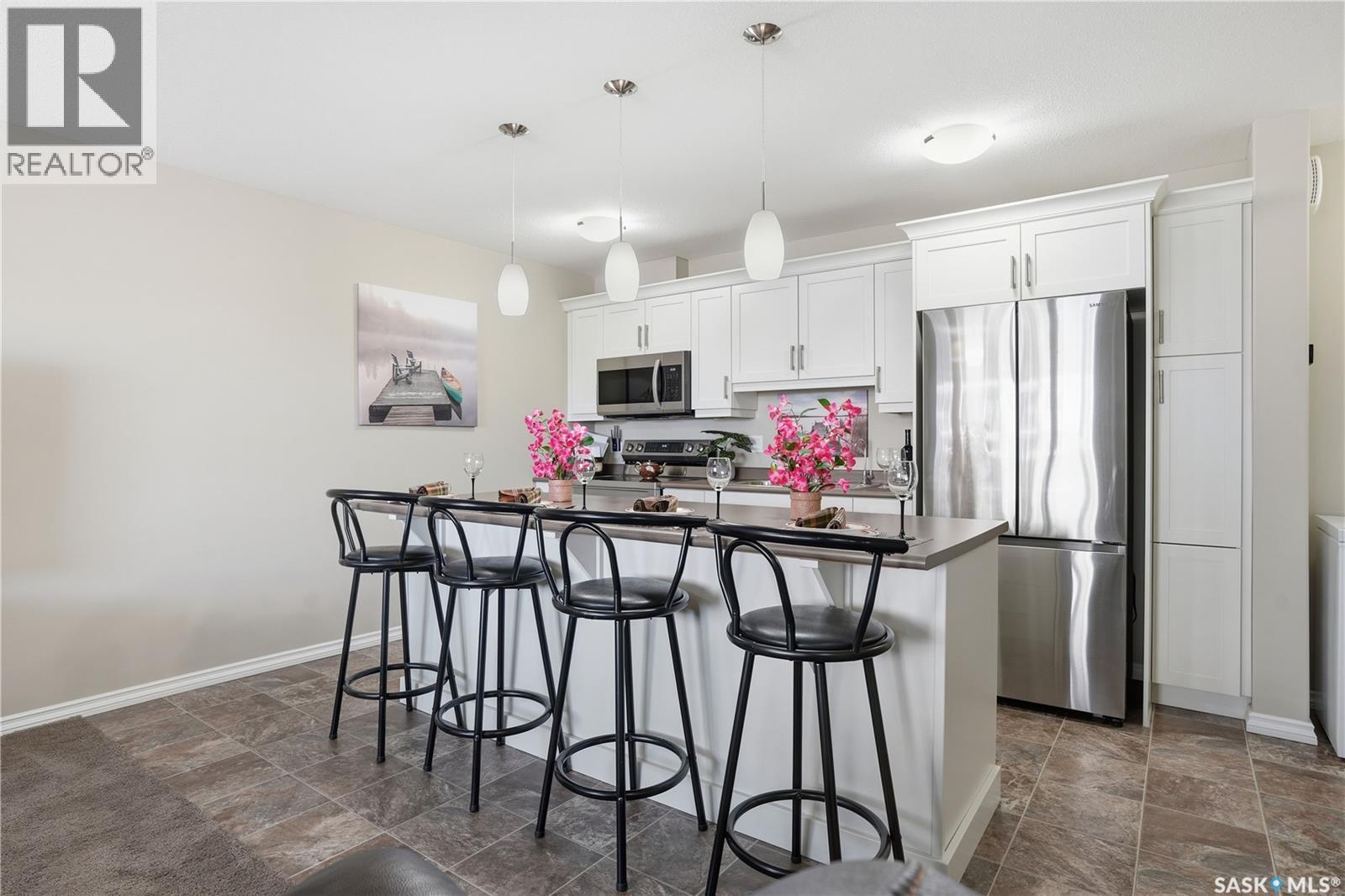3477 Elgaard Drive, Regina, SK - Indoor Photo Showing Kitchen With Stainless Steel Kitchen With Upgraded Kitchen