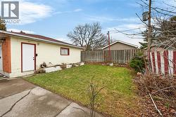 View of fenced yard -
