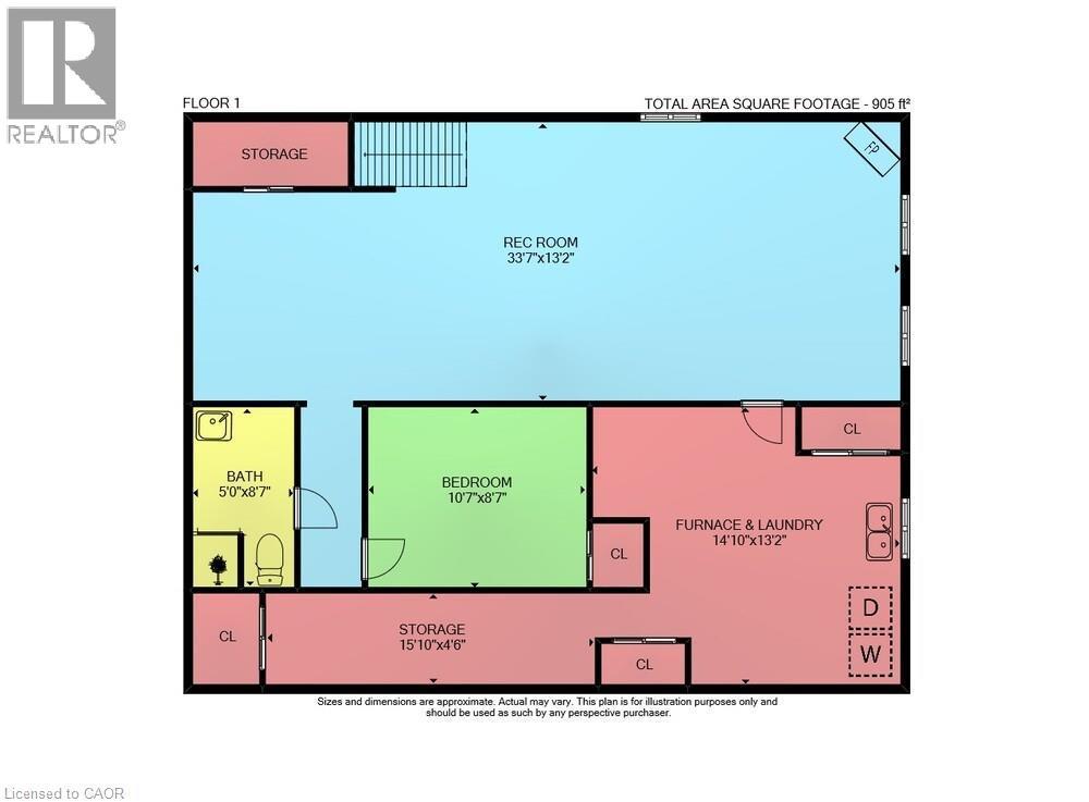 View of home floor plan - 21 Bluebird Avenue, Hamilton, ON
