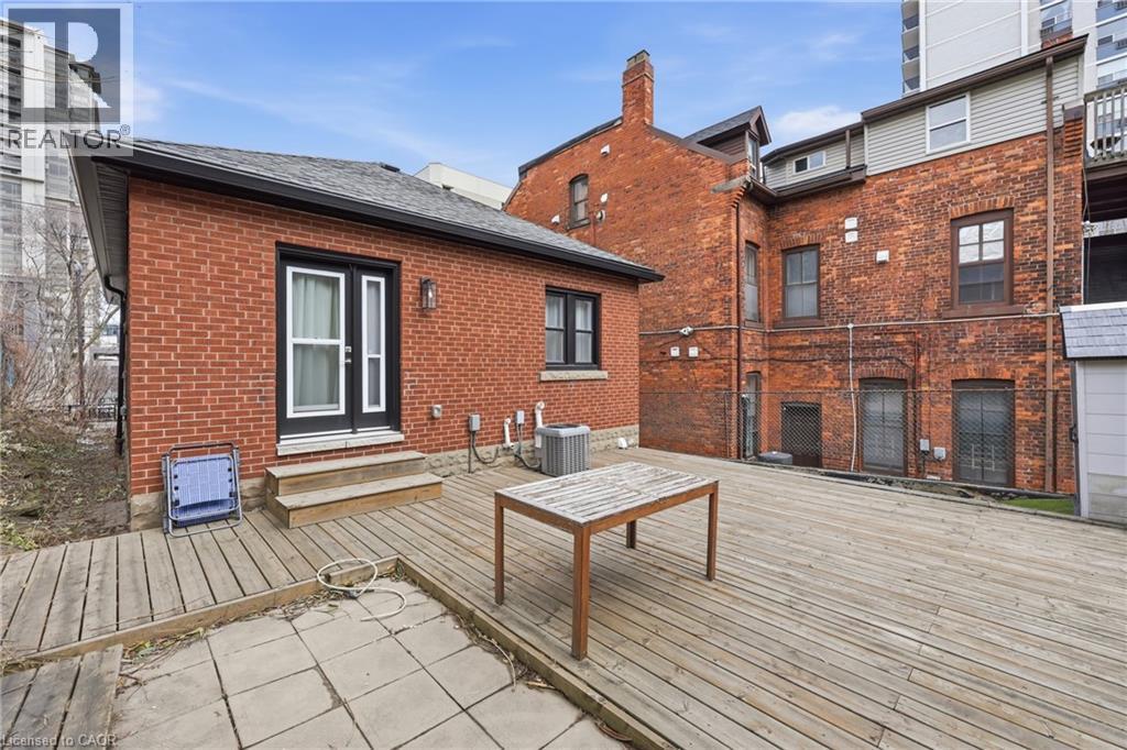 Deck with entry steps - 129 Jackson Street W, Hamilton, ON - Outdoor With Deck Patio Veranda With Exterior