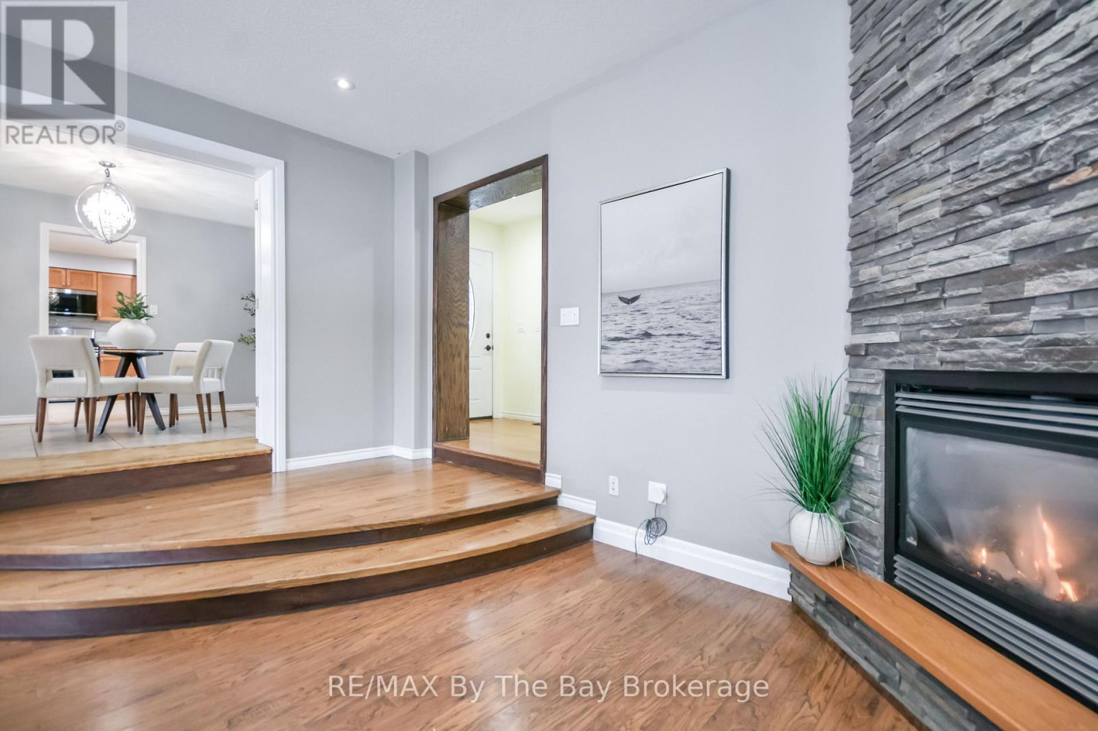 111 Balm Beach Road E, Tiny, ON - Indoor With Fireplace