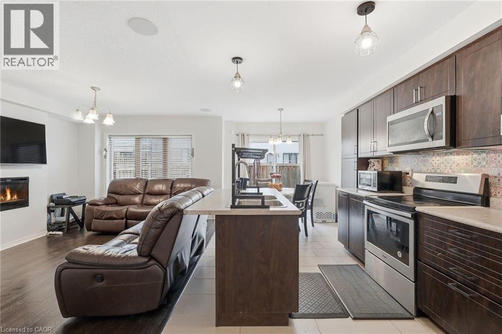 45 Kelso Drive, Caledonia, ON - Indoor With Fireplace