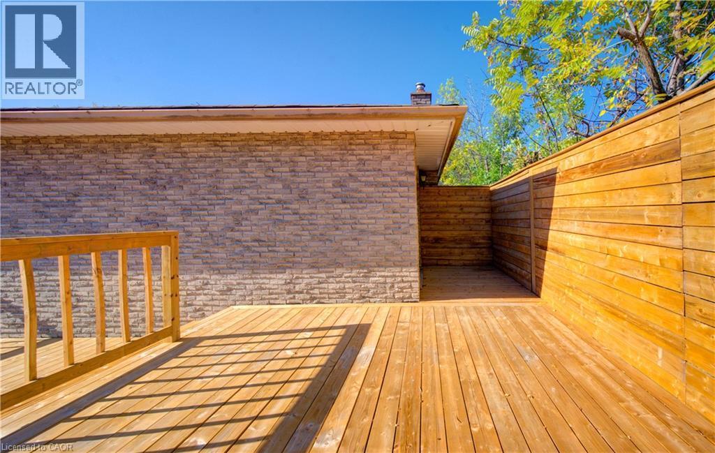 View of wooden terrace - 90 Culpepper Drive, Waterloo, ON - Outdoor With Deck Patio Veranda